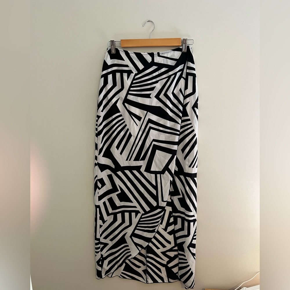 Black & White Maxi Skirt